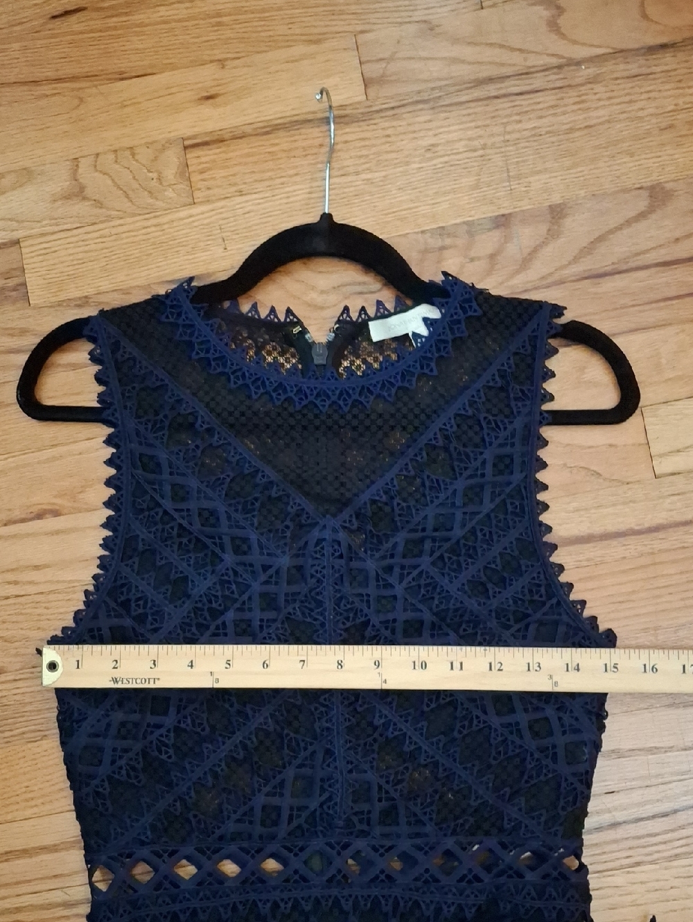 Jonathan Simkhai Navy Crochet Lace Maxi Dress_1 - Picture 7 of 8